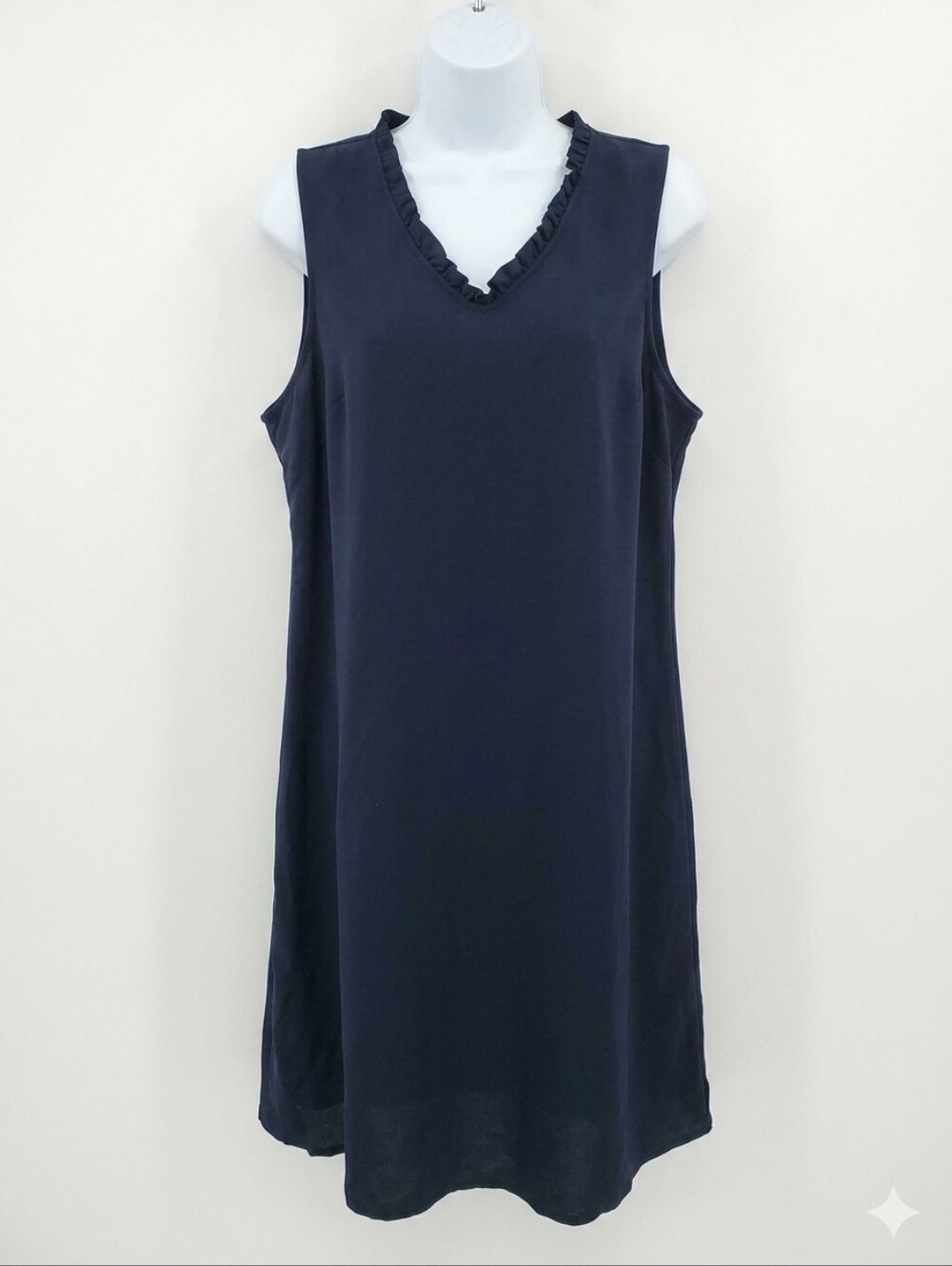 Croft & Barrow Sleeveless Linen Blend Shift Dress Size M